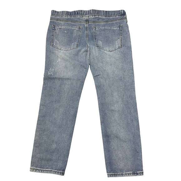 Drawstring Jogger Denim Jeans - Picture 4 of 5